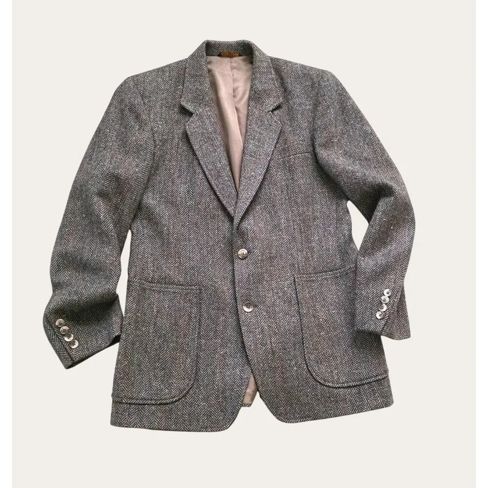 Gallery By Haggar Herringbone Wool Blazer (SKU#1154)